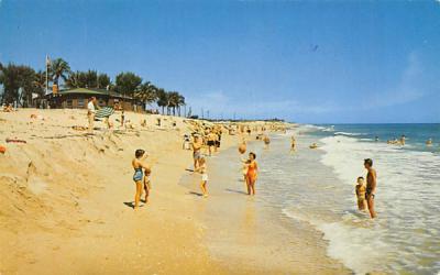 Along the Beach Delray Beach, Florida Postcard