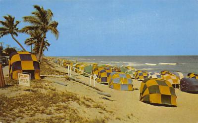 A Sunny Colorful Florida Beach Scene  Postcard