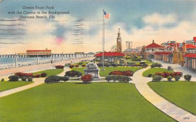 Ocean Front Park Daytona Beach, Florida Postcard