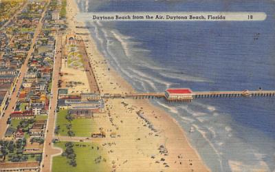 Daytona Beach from the Air Florida Postcard