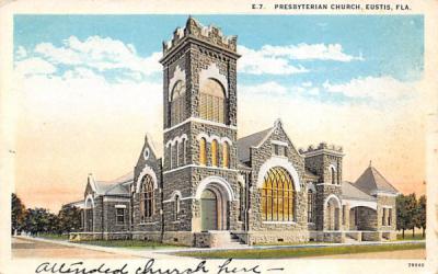 Presbyterian Church Eustis, Florida Postcard
