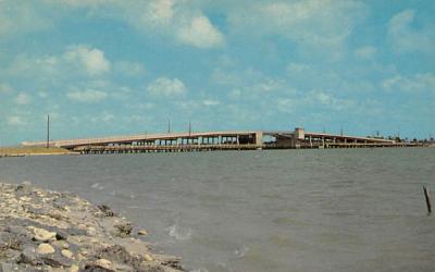 Tom Adams Bridge over Lemon Bay Englewood, Florida Postcard