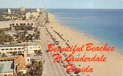 Beautiful Beaches Fort Lauderdale, Florida Postcard