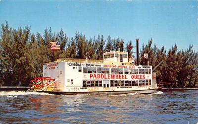 The Paddlewheel Queen Fort Lauderdale, Florida Postcard
