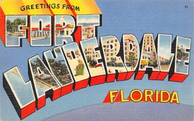 Greetings from Fort Lauderdale, FL, USA Florida Postcard