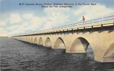 Spanish Harbor Viaduct Florida Keys Postcards, Florida