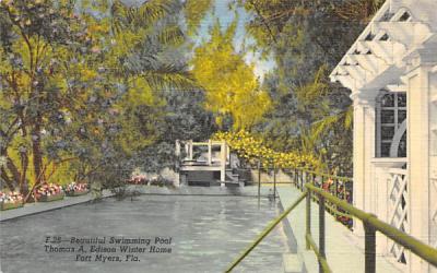 Thomas A. Edison Winter Home Fort Myers, Florida Postcard