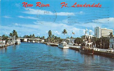 Ner River Fort Lauderdale, Florida Postcard