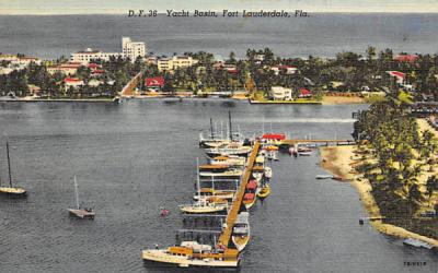 Yacht Basin Fort Lauderdale, Florida Postcard
