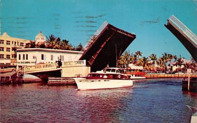 South Andrews Avenue Bridge Fort Lauderdale, Florida Postcard