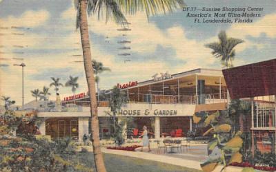 Sunrise Shopping Center Fort Lauderdale, Florida Postcard