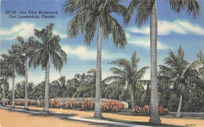 Las Olas Boulevard Fort Lauderdale, Florida Postcard