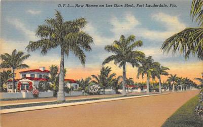New Home on Las Olas Blvd. Fort Lauderdale, Florida Postcard