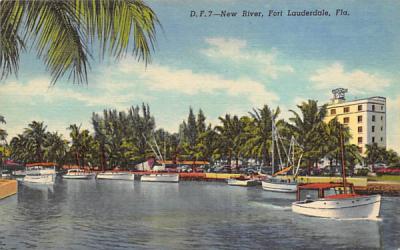 New River Fort Lauderdale, Florida Postcard