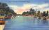 Scene on New River Fort Lauderdale, Florida Postcard