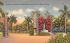 Entrance to Edison Park, MacGregor Boulevard Fort Myers, Florida Postcard