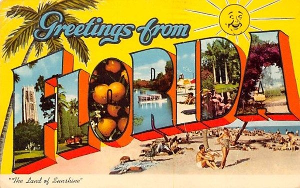 Postcard Universal Studios Florida, Greetings from Florida, Orlando,  Florida