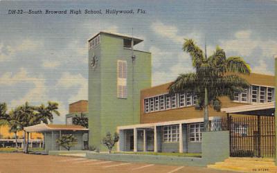 South Broward High School Hollywood , Florida Postcard