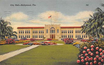 City Hall Hollywood, Florida Postcard