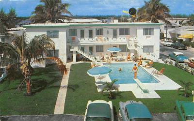 The Swans Apartments Hollywood Beach, Florida Postcard