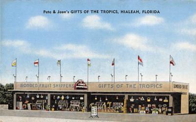 Pete & Jean's Gifts of the Tropics Hialeah, Florida Postcard