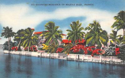 Bayfront Residence on Holiday Isles Florida Postcard