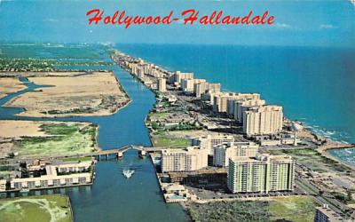 Hollywood-Hallandale, FL, USA Florida Postcard
