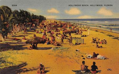 Hollywood Beach  Florida Postcard