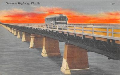 Overseas Highway, FL, USA Florida Postcard