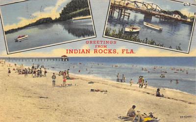 Greetings from Indian Rocks, FL, USA Florida Postcard