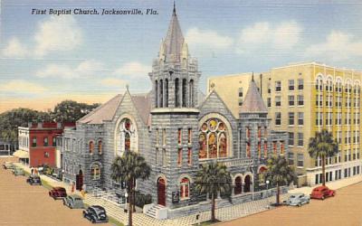 First Baptist Church Jacksonville, Florida Postcard