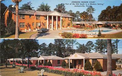 Johnson Manor Court Jacksonville, Florida Postcard