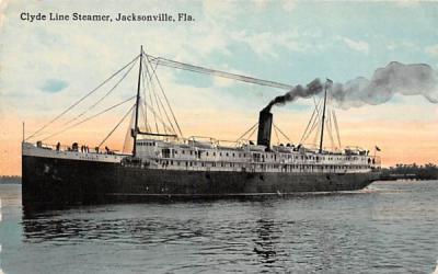 Clyde Line Steamer Jacksonville, Florida Postcard