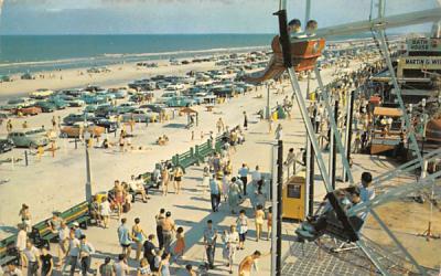 Fun on Boardwalk and Beach Jacksonville Beach, Florida Postcard