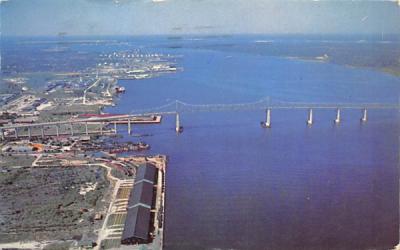 Mathews Bridge over the St. Johns River Jacksonville, Florida Postcard