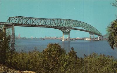Isiah D. Hart Bridge Jacksonville, Florida Postcard