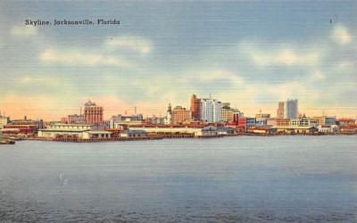 Skyline, Jacksonville, FL, USA Florida Postcard