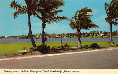 Looking across Indian River from Beach Causeway Jensen Beach, Florida Postcard