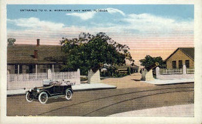 U. S. Barracks - Key West, Florida FL Postcard