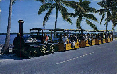 Conch Tour Train - Key West, Florida FL Postcard