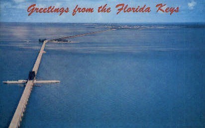Seven Mile Bridge - Key West, Florida FL Postcard