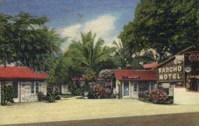 Rancho Motel - Key West, Florida FL Postcard