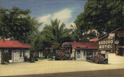 Rancho Motel - Key West, Florida FL Postcard