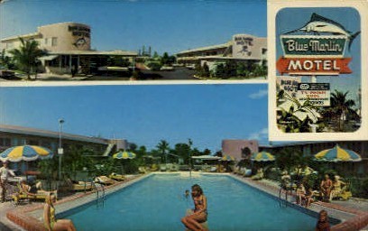 Blue Marlin Motel - Key West, Florida FL Postcard