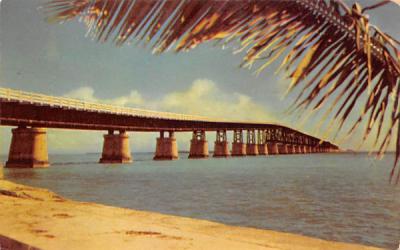 Overseas Highway linking Florida with Key West Postcard