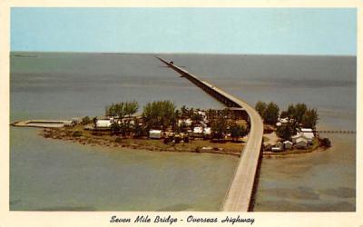 Seven Mile Bridge Keys, Florida Postcard