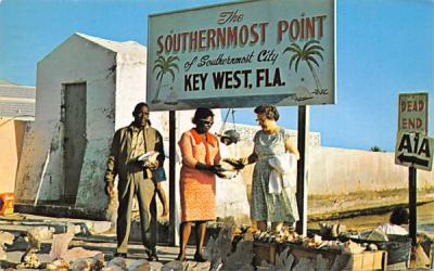 The Southernmost Point in continental U.S.A. Key West, Florida Postcard