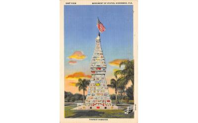 East View, Monument of States Kissimmee, Florida Postcard