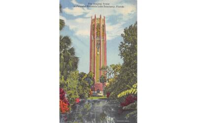 The Singing Tower from the North Lake Wales, Florida Postcard
