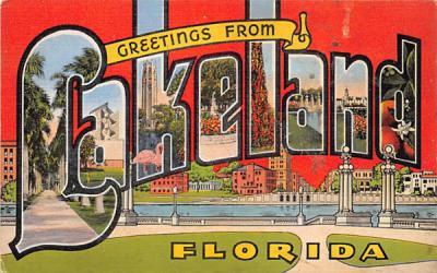 Greetings from Lakeland, FL, USA Florida Postcard